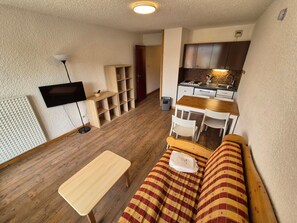 TV - Functional studio at the slopes, station center, pets allowed (Les Deux Alpes)