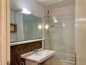Bathroom - Functional apartment 2 rooms, pets allowed, ski-in/ski-out (Les Deux Alpes)