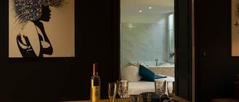 Leilighet – deluxe, byutsikt | Spisestue