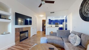 Smart TV, fireplace, offices