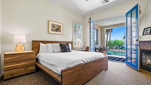 2 bedrooms, desk, iron/ironing board, travel crib