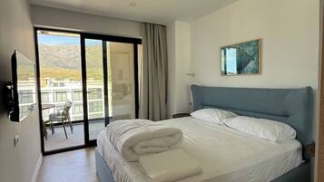 1 bedroom, iron/ironing board, travel crib, WiFi (free)