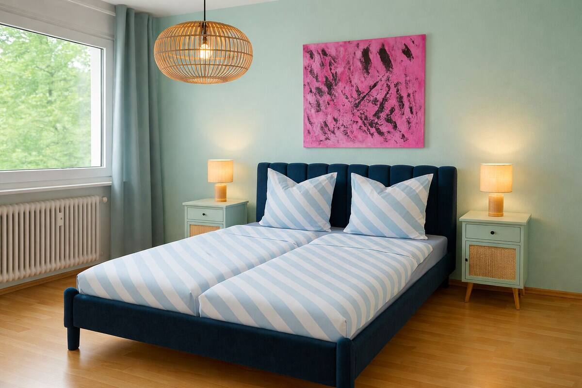 Executive Apartment | Premium bedding, down comforters, individually furnished