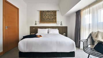 Down duvets, laptop workspace, iron/ironing board, free cots/infant beds