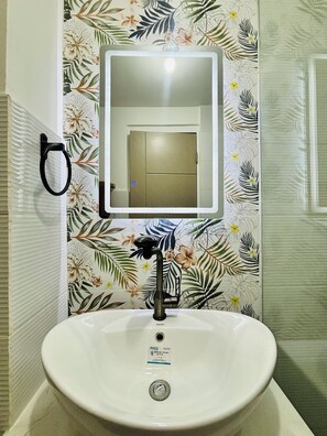 Appartamento, 1 camera da letto, accessibile ai disabili, balcone | Bagno