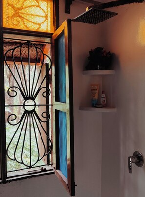 Comfort Double Room, Pool View | Bathroom | Soap, toilet paper