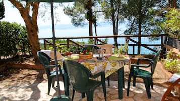 Nhà, 1 phòng ngủ, hiên, quang cảnh biển | Hiên