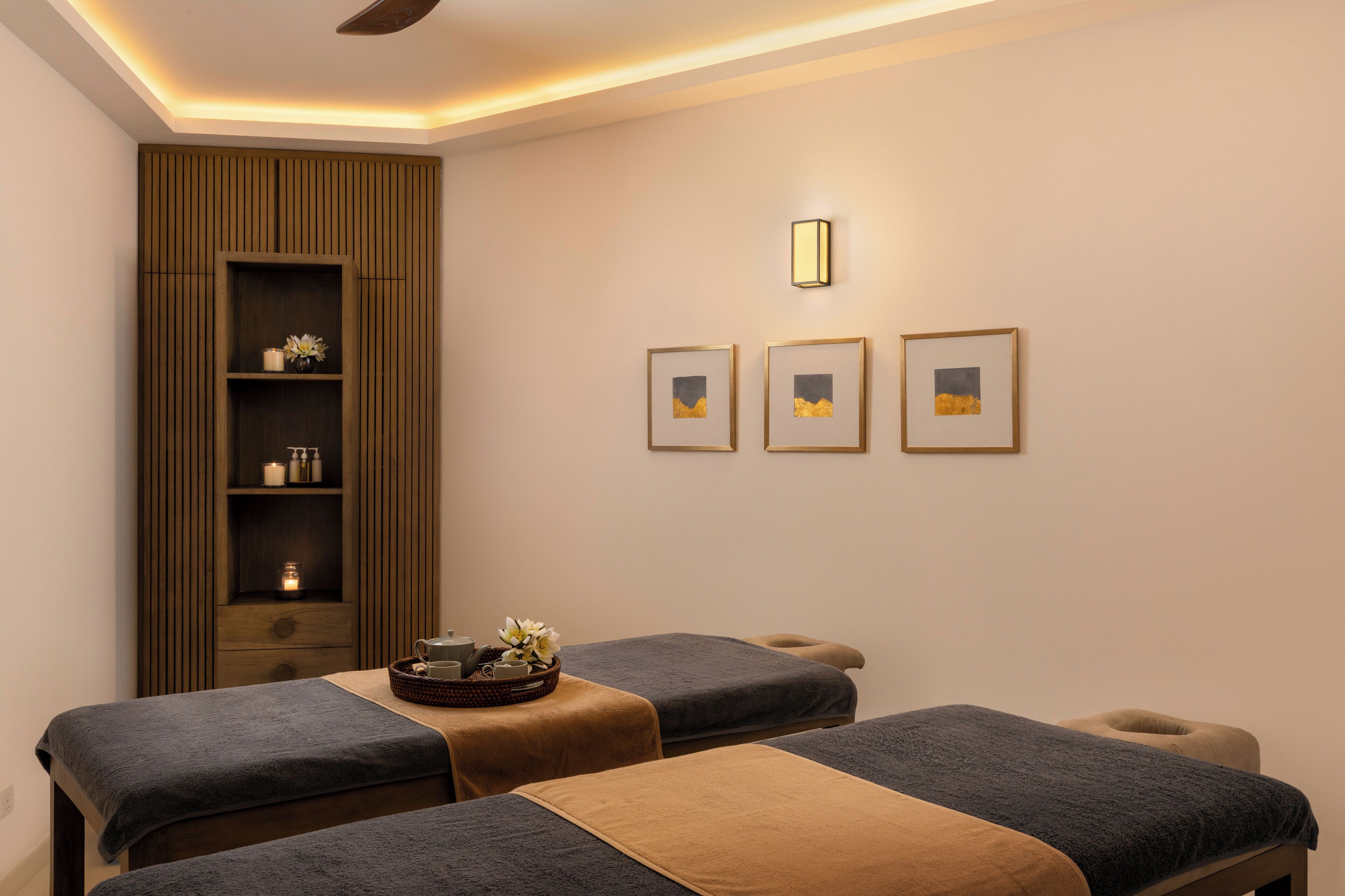 Salas de tratamiento para parejas, un sauna, baño turco, masajes