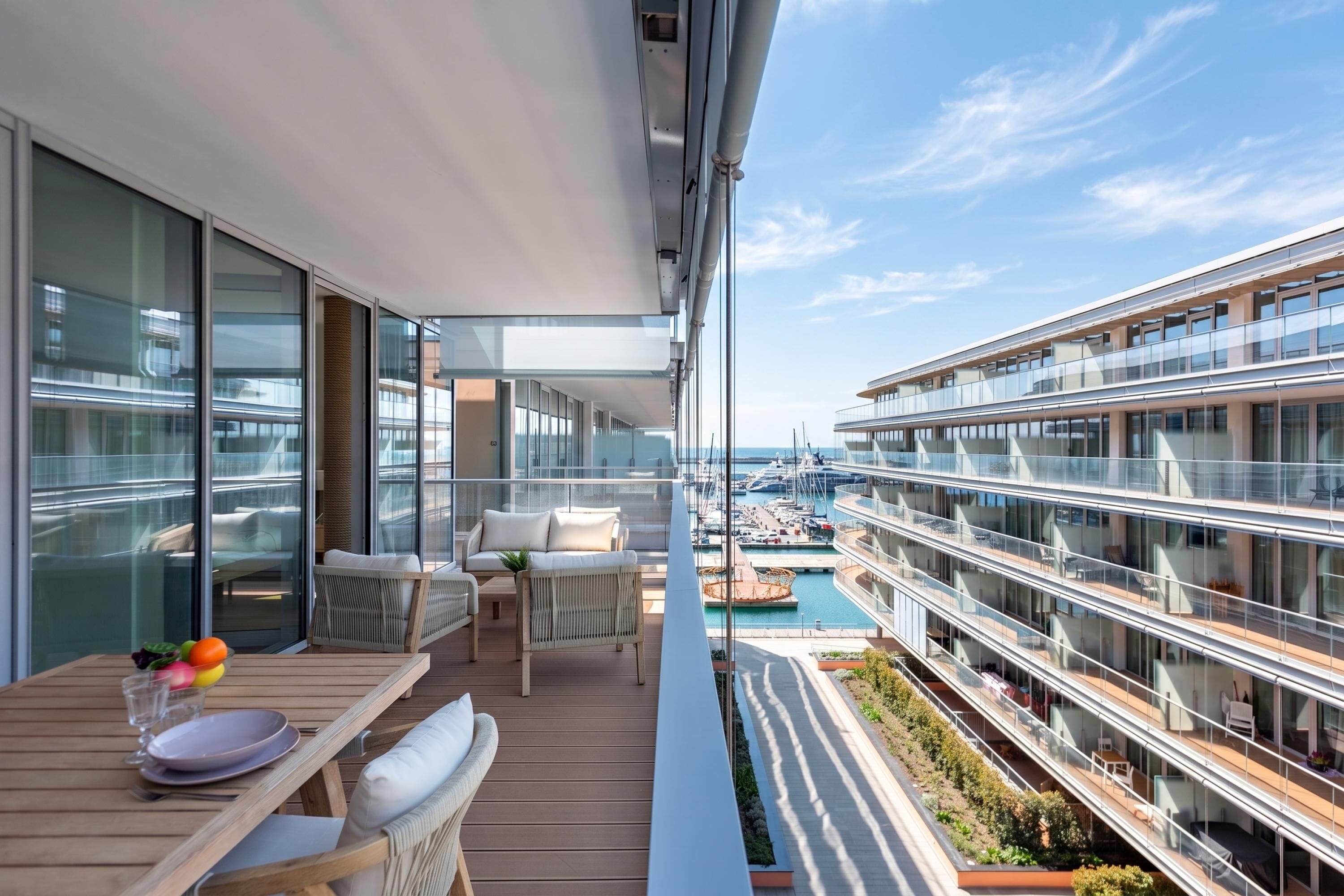 Leilighet – standard, 1 soverom, mikrobølgeovn, sjøvendt (Sea View Apartment Genova Waterfront) | Utendørsservering