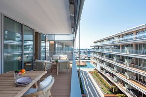 标准公寓, 多间卧室, 临海 (Sea View Apartment Genova Waterfront) | 室外用餐