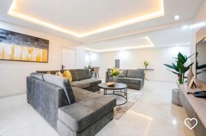Apartment, 2 Bedrooms | Living area | Flat-screen TV - Sapphire Heights Apartments (Lagos)