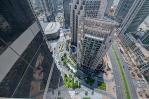 럭셔리 아파트, 침실 2개, 욕실 2개, 시내 전망 | 발코니 전망