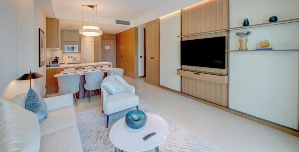 Signature Apartment, 2 Bedrooms, Non Smoking, City View | Living area | Smart TV