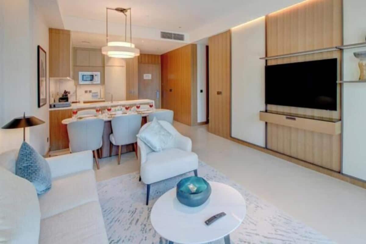 Appartement Signature, 2 chambres, non-fumeur, vue ville | Coin séjour