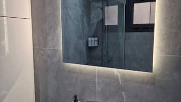 Shower, hair dryer