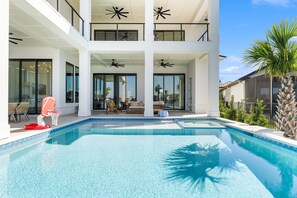 A heated pool