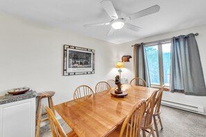Townhome, 3 Bedrooms | Dining - Pine Knot 62h - Retreat With Private Play Area 3 Bedroom Townhouse by The Summit at Gore Mountain (North Creek)