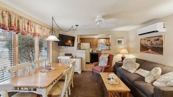 Townhome, 1 Bedroom | Living area | Smart TV, streaming services