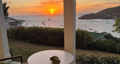 A Bequia traditional island hillside house overlooking beautiful Admiralty Bay