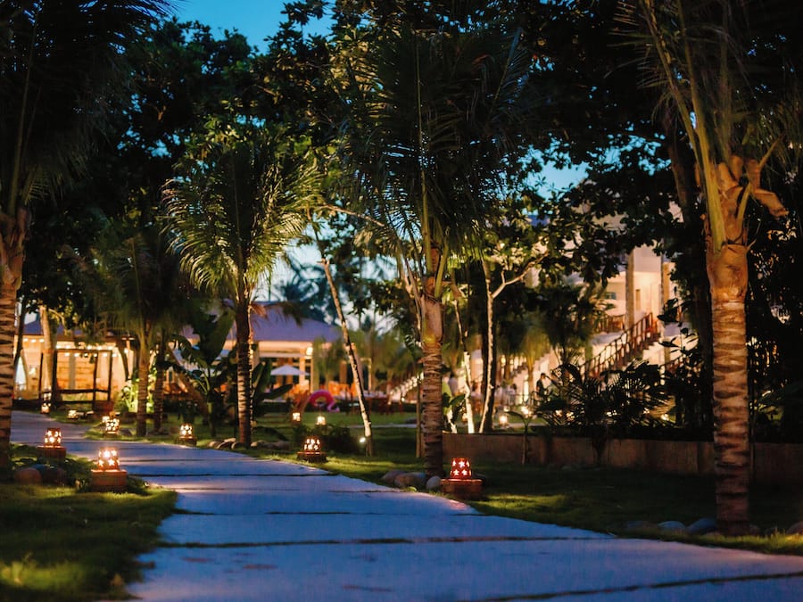 Front of property - evening/night