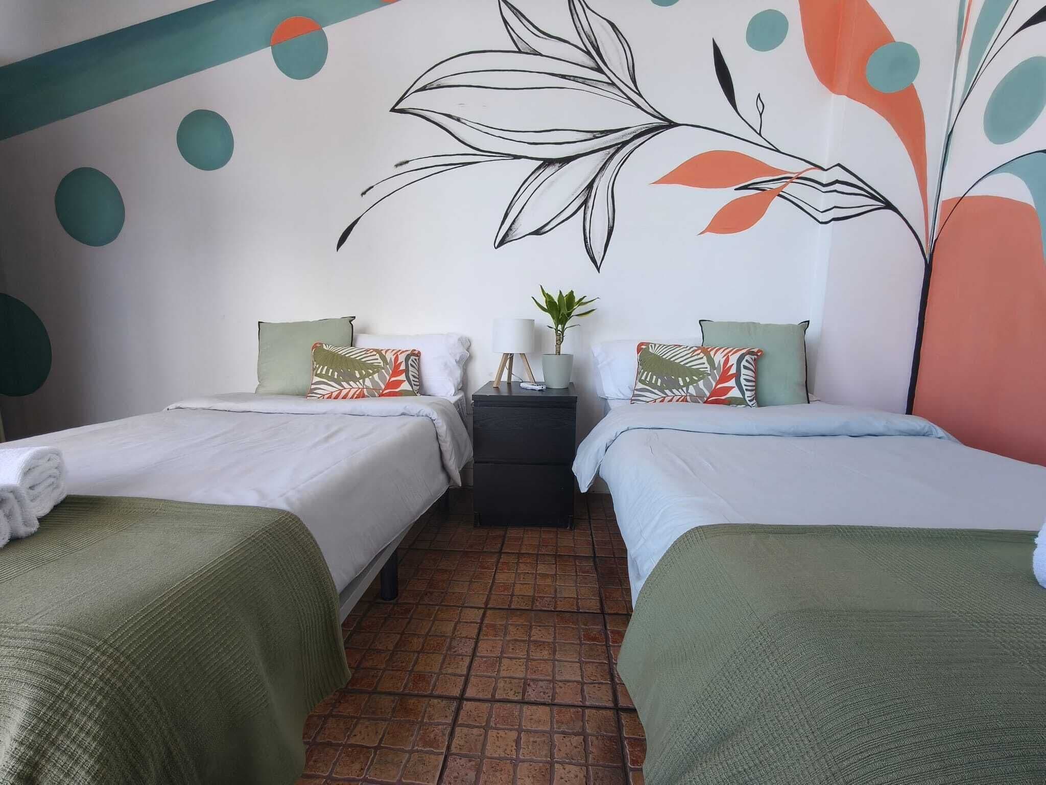 Comfort Room, 2 Single Beds, Balcony, Beach View