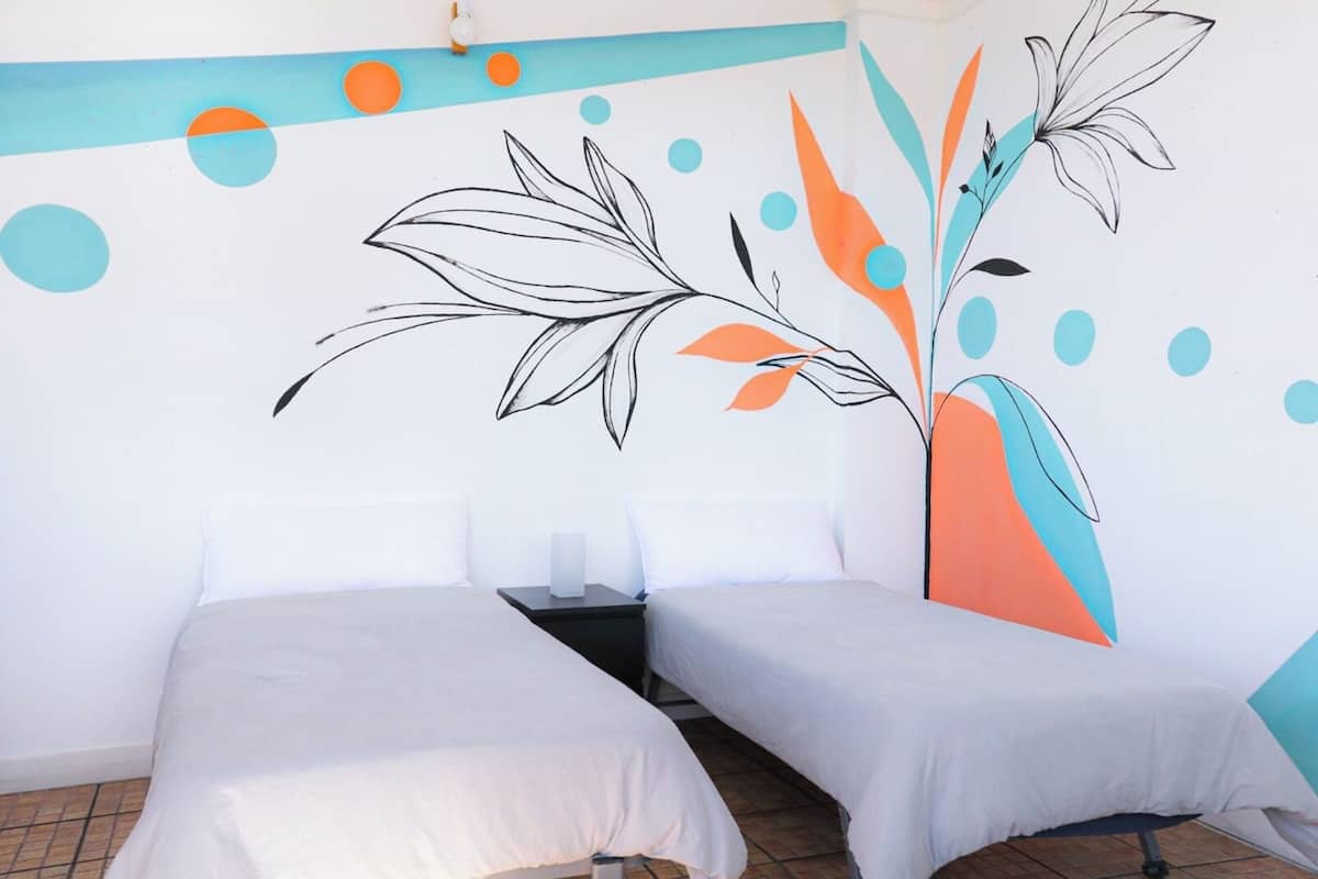Blackout drapes, iron/ironing board, free WiFi, bed sheets