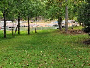 Property grounds - Lakefront on Nottely! Family retreat on single level with covered boat slip. (Blairsville)