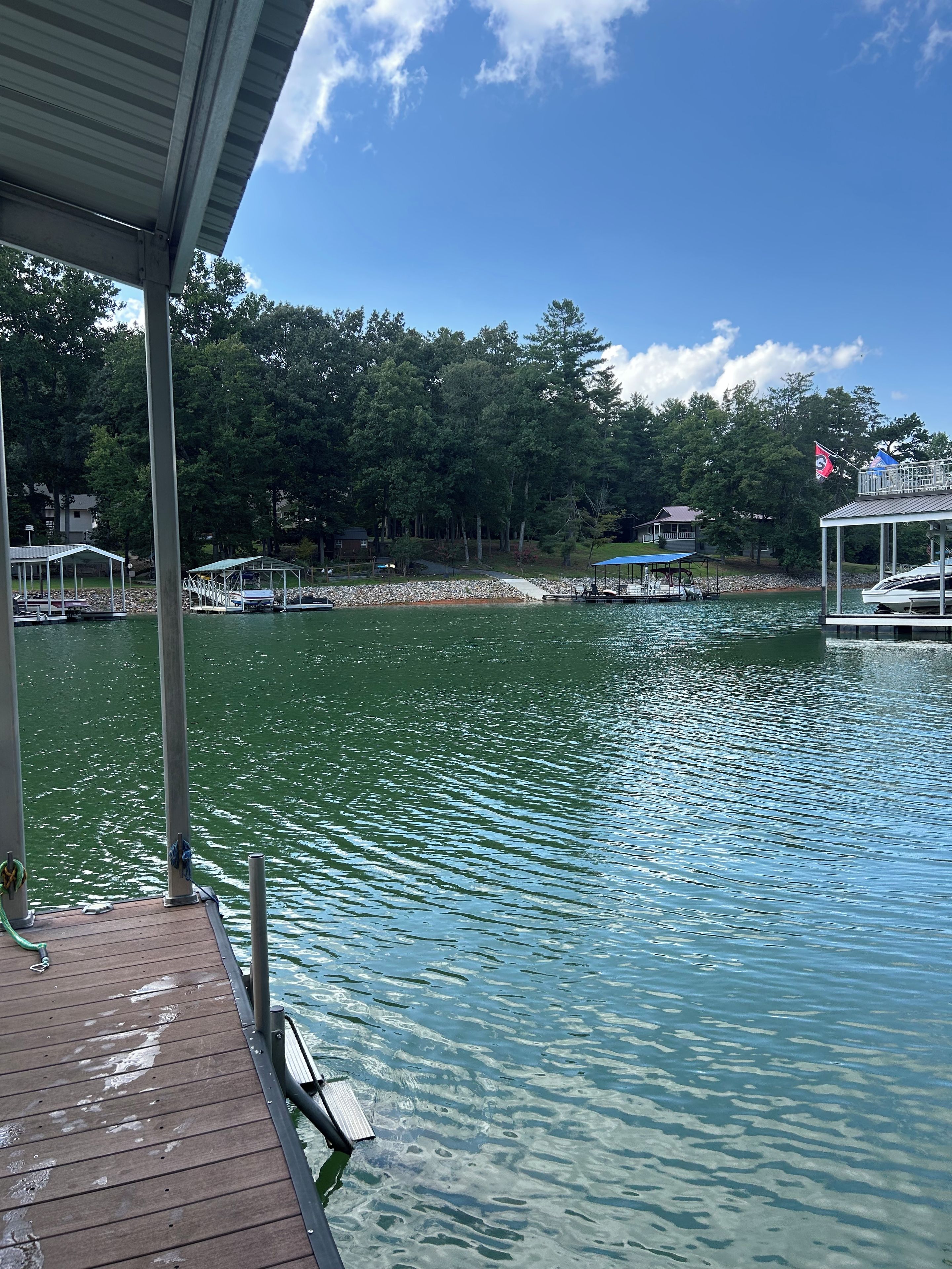The lake from the dock