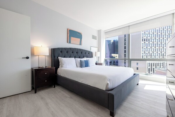 Apartment, 2 Bedrooms, Kitchen | 2 bedrooms, desk, laptop workspace, iron/ironing board