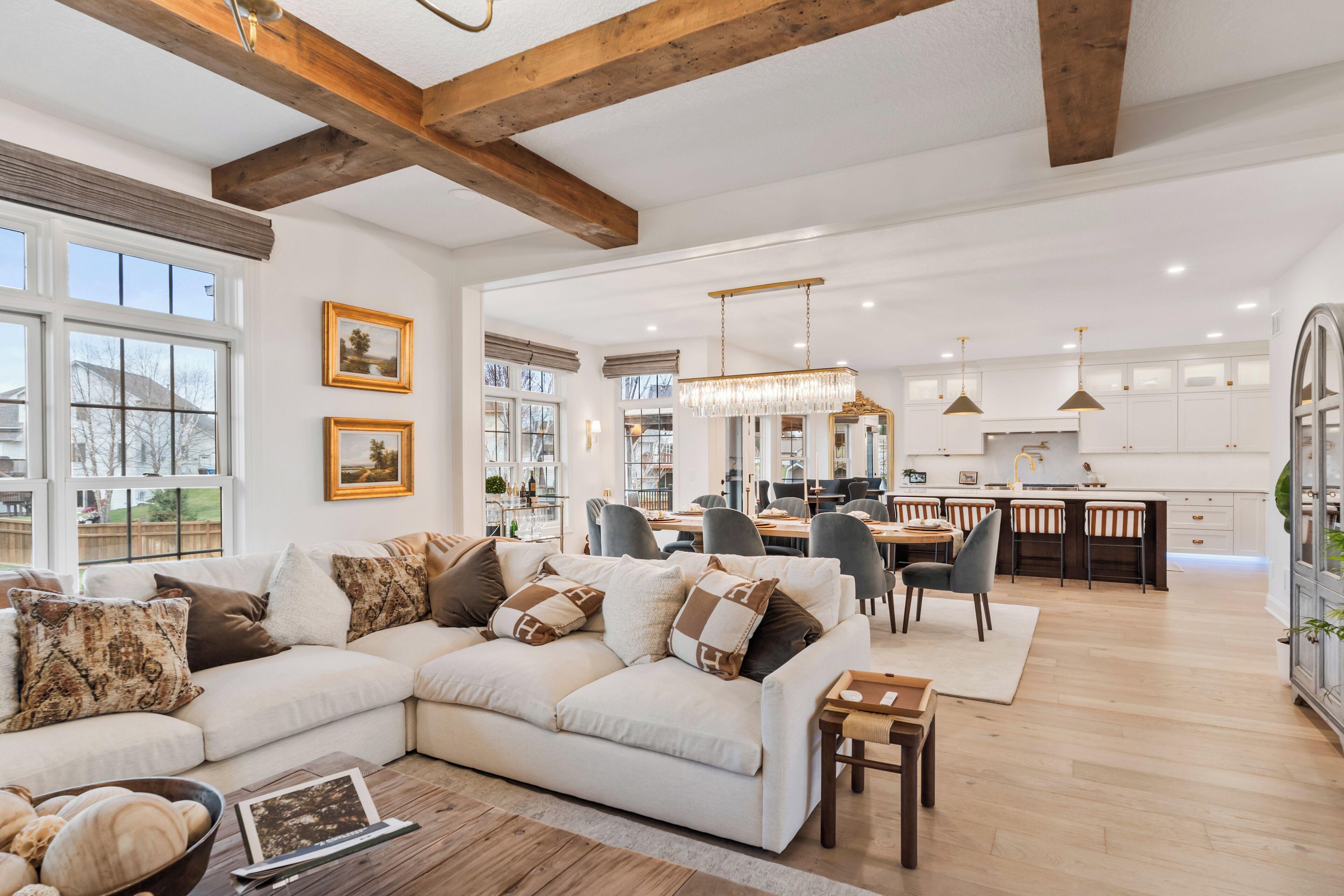 Smart TV, fireplace, video games, books