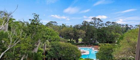 Una piscina riscaldata