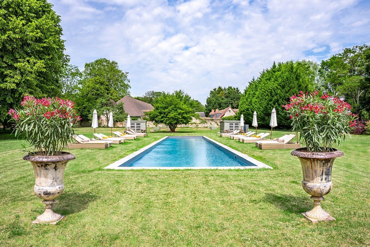 A heated pool
