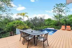 House, Garden View | Terrace/patio - Villa with Minimalist Design & Scenic Deck with Private Infinity Pool and Jungle Views (Coco)