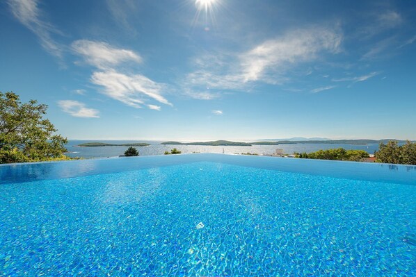 A heated pool