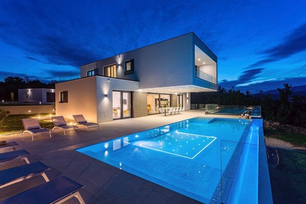 A heated pool