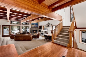 Cabin, Multiple Beds, Hot Tub, Mountain View (2547) | Living area | Fireplace - Bear Lake Lodge #2547 (Big Bear Lake)