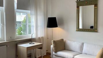 Comfort-Doppelzimmer, Haustiere nicht gestattet | 1 Schlafzimmer, Schreibtisch, laptopgeeigneter Arbeitsplatz