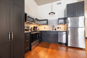 2BR Elegant French Quarter Escape | The Mayfair | Private kitchen | Microwave, coffee/tea maker, high chair, cleaning supplies