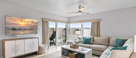 Condo, Multiple Beds (Seaward B503) | Living area