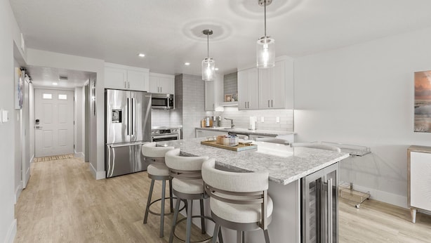 Condo, Multiple Beds (Seaward B503) | Private kitchen | Oven, toaster - Seaward B503 (New Smyrna Beach)