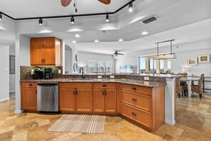 Condo, Multiple Beds (Oceanwalk 10-601) | Private kitchen | Oven, coffee/tea maker, toaster, blender - Oceanwalk 10-601 (New Smyrna Beach)