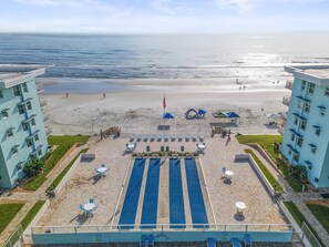 Condo, Multiple Beds (Sea Coast Gardens II 101) | Pool | A heated pool - Sea Coast Gardens II 101 (New Smyrna Beach)