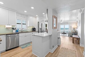 Condo, Multiple Beds (Sea Coast Gardens II 101) | Private kitchen | Oven, coffee/tea maker, toaster, blender - Sea Coast Gardens II 101 (New Smyrna Beach)