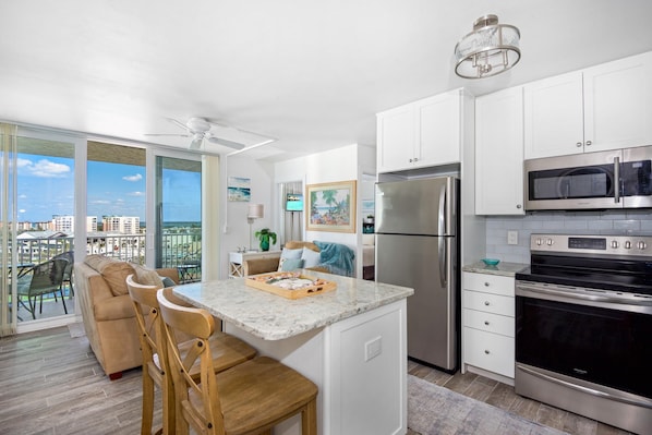 Condo, Multiple Beds (Estero Beach & Tennis 708-C) | Private kitchen