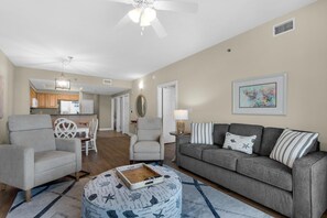 Condo, 1 King Bed with Sofa bed (Ariel Dunes II 2103- Son-Sent Blessin) | Living area - Ariel Dunes II 2103- Son-sent Blessings II (Miramar Beach)