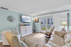 Condo, Multiple Beds (Sea Coast Gardens II 109) | Living area | TV