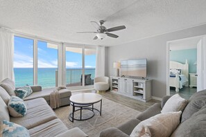 Condo, Multiple Beds (The Shores Club 1105) | Living area | TV - The Shores Club 1105 (Daytona Beach Shores)