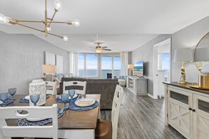 Condo, Multiple Beds (The Shores Club 1105) | Living area | TV - The Shores Club 1105 (Daytona Beach Shores)