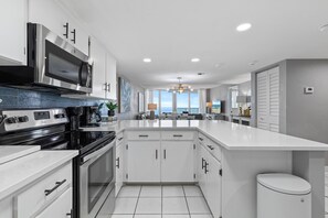 Condo, Multiple Beds (The Shores Club 1105) | Private kitchen | Oven, coffee/tea maker, toaster, blender - The Shores Club 1105 (Daytona Beach Shores)