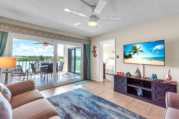 Condo, Multiple Beds (Sea Club #103 - Paradise Palms) | Living area - Sea Club #103 - Paradise Palms (Indian Shores)
